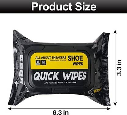 Alvita Sneaker & Shoe Cleaner Wipes 1 Pack of 80 Portable Sneaker Cleaner Shoe Wipes Canvas, Sports, Leather, Patent Leather, Velour Shoe Cleaner