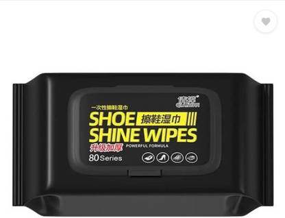RAMYA ENTERPRISES Instant Fresh Sneaker Cleaning Wipes l Pack of 1 Wipes (80 PCS) Leather, Patent Leather, Sports, Synthetic Leather, Velour Shoe Cleaner