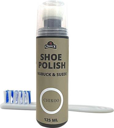 Quick Nubuck Suede Shoe Polish - Color - Chikoo (Pack 125 ML) Nubuck, Suede Shoe Renovator