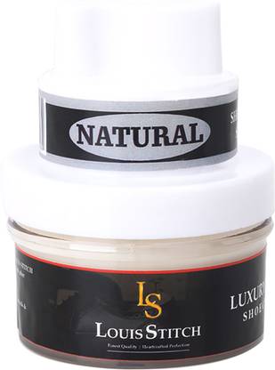 LOUIS STITCH Neutral Shoe Cream with Applicator For Leather items Leather Shoe Cream