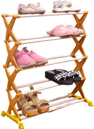 LE IN 16 Pair Shoe Stand/Rack Plastic Shoe Rack