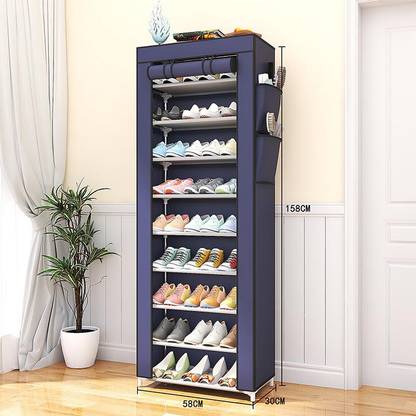 DWELLIT Plastic Collapsible Shoe Stand