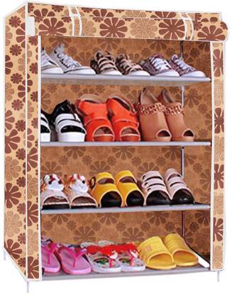 BAE Bae Store Rack Multipurpose Rack Organizer for Shoe/Clothes/Books - (Need to Be Assemble - DIY) ( print 4 Shelves) Plastic Shoe Stand