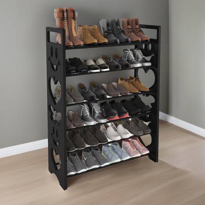 TNT The Next Trend Delta Premium 6 shelf Plastic And Steel Shoe Rack For Home (24 Pairs) Metal, Plastic Shoe Stand