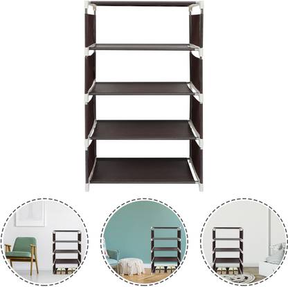 SHOWRACK 5 LAYER SHOW RACK Plastic, Metal Shoe Rack