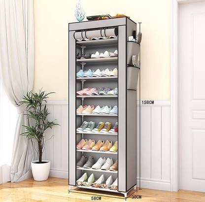 DWELLIT Plastic Collapsible Shoe Stand