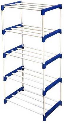 BRANTOX Plastic Foldable Shoe Rack, Shoes Rack for Home, Plastic Adjustable Shoe Rack Plastic Shoe Stand