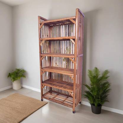 RAINBOW Wood, Bamboo,Cane shoe rack chappal stand, Bookshelf for office,multipurpose use Cane, Engineered Wood, Solid Wood, Bamboo Shoe Rack