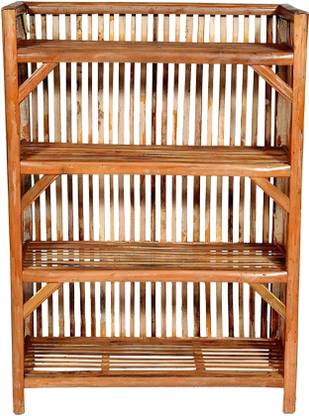 QUEES BAMBOO shoe rack Bamboo Collapsible Shoe Stand