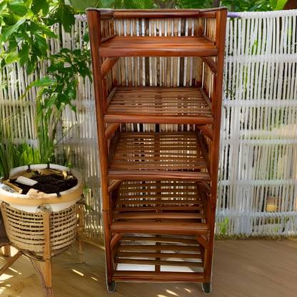 UnrealMonk Bamboo Shoe Rack