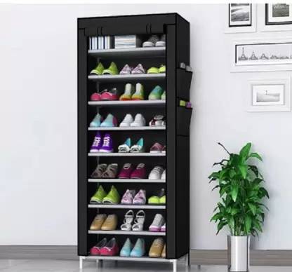 ROBMOB Plastic Shoe Stand Metal Collapsible Shoe Stand