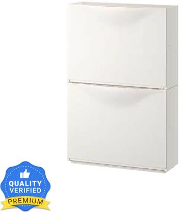IKEA TRONES Shoe cabinet/storage, 52x18x39 cm Pack Of 2 (WHITE) Plastic Shoe Rack