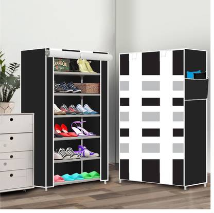 YASHVI 6 Shelf Foldable Collapsible ShoeRack Plastic Shoe Stand