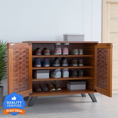 Flipkart Perfect Homes STEAMER Engineered Wood Shoe Rack