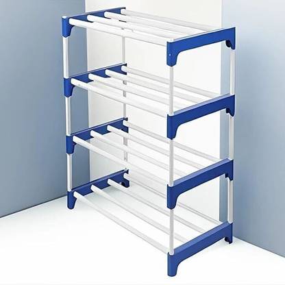 SRMAJI STORE Multipurpose Portable Plastic Rack Shoes/Folding Shoe Rack for Bedroom, Living Plastic Shoe Stand