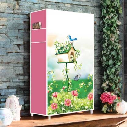 SRMAJI STORE Multipurposar Storage rack Plastic Open Book Shelf (DIY(Do-It-Yourself)) Plastic Open Book Shelf