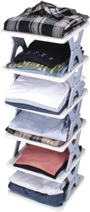 KENTON PRODUCTION 6 Layer Shoe Rack X Design Plastic Collapsible Shoe Stand