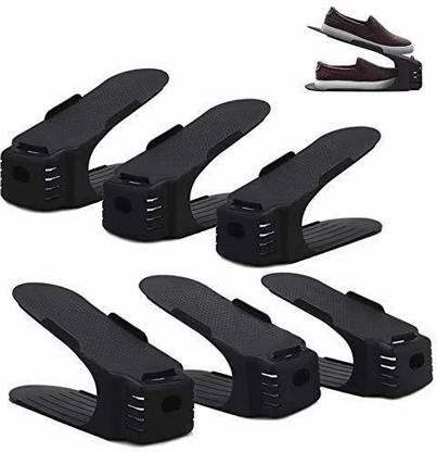 FurniGully Adjustable Shoe Slots Organizer, Shoe Storage Rack Space Saver Rack ,Shoe Shelf Plastic Shoe Stand