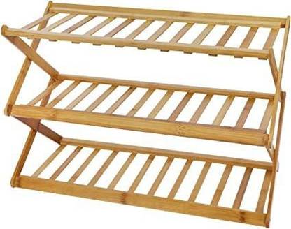XieXie shoerack-3 Solid Wood Collapsible Shoe Stand
