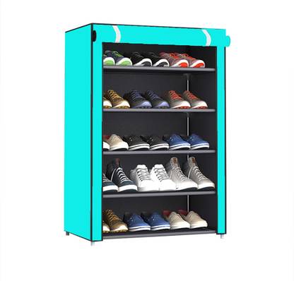 TURBOMAX Shoe Rack Stand for Home Multipurpose Storage Organizer Lightweight Metal Collapsible Shoe Stand
