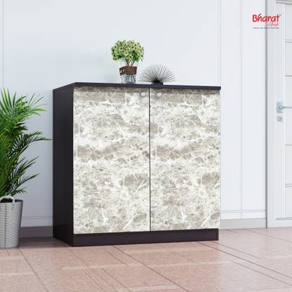 Bharat Lifestyle Pluto Wenge White Engineered Wood Shoe Rack