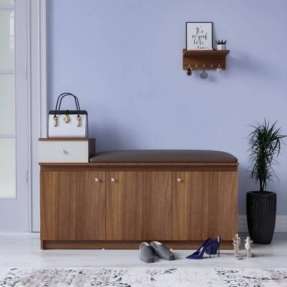 NEUDOT WAVE Engineered Wood Shoe Rack