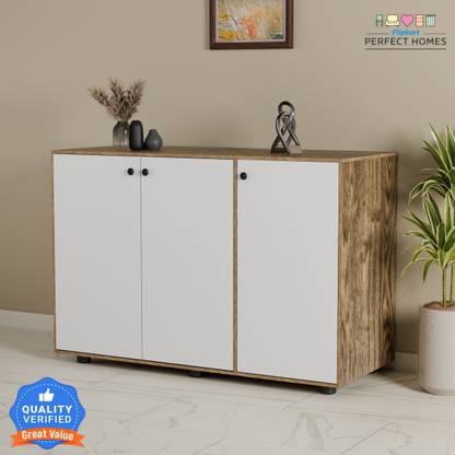 Flipkart Perfect Homes Brighton Engineered Wood Shoe Rack
