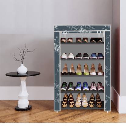 Chalia Plastic Collapsible Shoe Stand