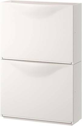 IKEA Shoe cabinet/storage, white, Pack of 2 Plastic Shoe Rack