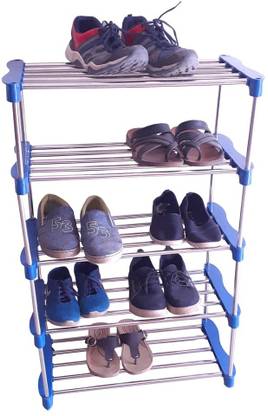 VIMART (PVC) Plastic Shoe Rack / Plastic Collapsible Shoe Stand Plastic, ( 5 LAYER ) Metal, Plastic Collapsible Shoe Stand