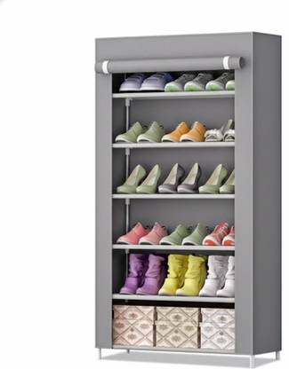 BRANTOX 6 layer Plastic PIPE SHOE STAND Grey Plastic Shoe Stand