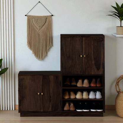 THE ATTIC Solid Wood Shoe Rack