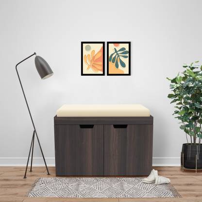 Urban Daily Macon Cushion Seat 2 Door Engineered Wood Shoe Rack