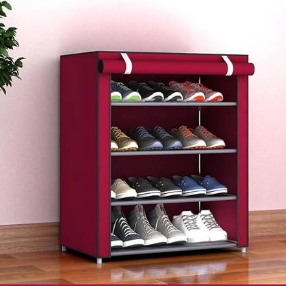 Nitin Enterprise Shoe Racks for Closets with Dustproof Cover Shoe Shelf Plastic Shoe Stand