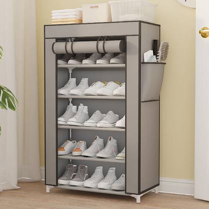 DWELLIT Plastic Collapsible Shoe Stand