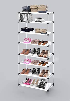 GTC Shoe Rack Frame Cabinet Stand Light Weight Foldable Shelves Storage Organizer Metal Collapsible Shoe Stand