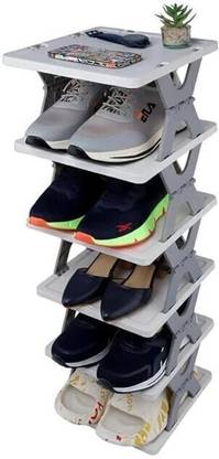 STELITE Shoe Rack,Adjust Rack,Tower Rack Shoes Home Slippers Shelf Organizer Plastic Shoe Stand
