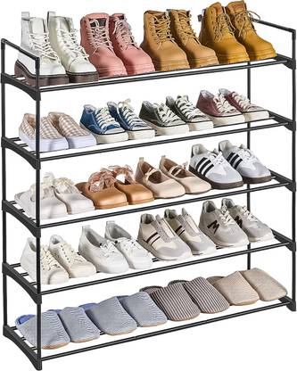 lukzer 5-Layer Metal Shoe Rack (29.5x90x88.5) Metal Collapsible Shoe Stand
