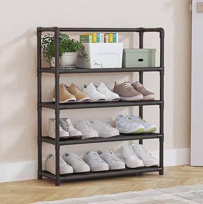 DWELLIT Plastic Collapsible Shoe Stand