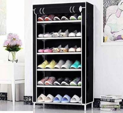 dbeautify Iron Collapsible Shoe Rack Plastic Collapsible Shoe Stand