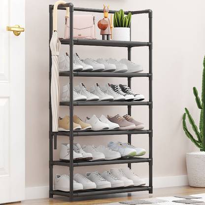 DWELLIT Plastic Collapsible Shoe Stand
