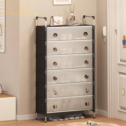 DWELLIT Plastic Collapsible Shoe Stand