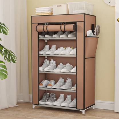 DWELLIT Plastic Collapsible Shoe Stand