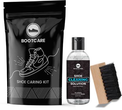 BootCare Basic Shoe Cleaning Kit (100 ml) Canvas, Leather, Nubuck, Patent Leather, Sports, Suede, Synthetic Leather, Velour Shoe Cleaner