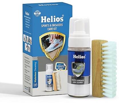 Helios Shoe Cleaning Kit 150 ml Shoe Cleaner & 1 Wooden Shoe Cleaner Brush Cleaner