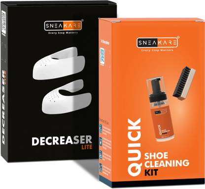 SNEAKARE Quick Shoe Cleaning Kit 150ml Foam Cleaner 1 Brush Crease Protector Sneaker Care Cleaner