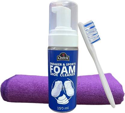 Quick Sneakers & Sports Shoe Foam Cleaner Kit |Pack - 150 ML| Ready to use foam Cleaner