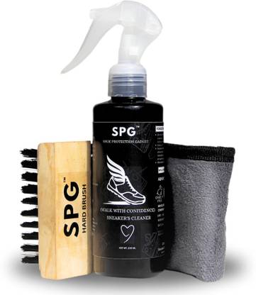SPG Premium Sneaker Cleaner 200ml With Spray And Microfiber Cloth For Regular Use Cleaner