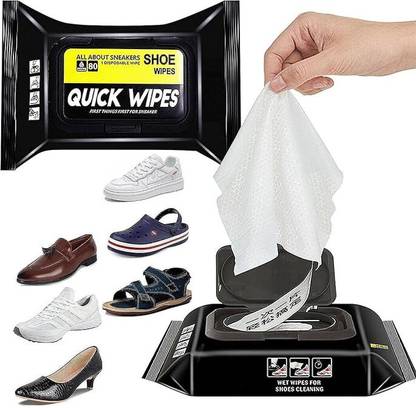 bansi Natural sneaker & Shoe cleaner Wipes (80 Wipes, Set of 1 ) Shiner