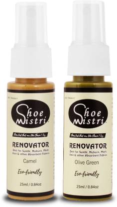 Shoe Mistri Shoe Renovator Miniature (Camel & Olive Green, Combo Pack of 2) Shiner